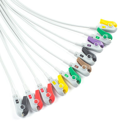 Durable 10Lead ECG Cable IEC Grabber without Connector for Medical Devices