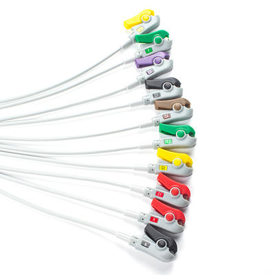 Durable 10Lead ECG Cable IEC Grabber without Connector for Medical Devices