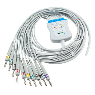 Seimi-finished EKG Cable 10Lead with Banana End Compatible All Medical Accessories
