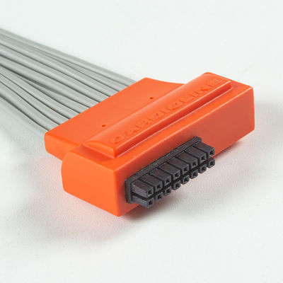 Compatible Cardioline Touch ECG 10Lead ECG Cable IEC Snap with Grey and Orange TPU