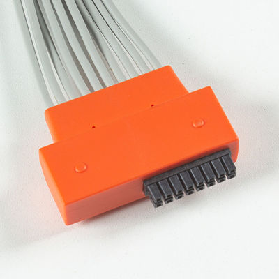 Compatible Cardioline Touch ECG 10Lead ECG Cable IEC Snap with Grey and Orange TPU