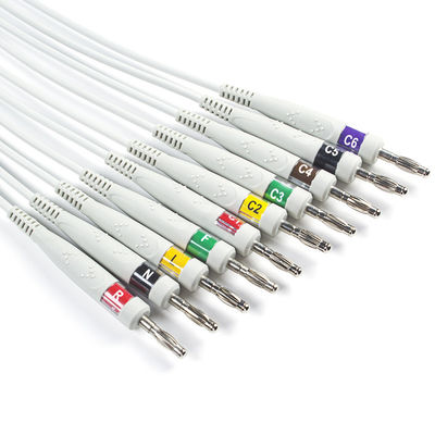 EKG Cable 10Lead IEC Banana 4.0mm For Nihon Kohden ECG-9320 ECG-9522P BR-911D