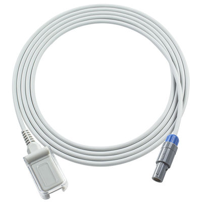 Compatible Lepu 8Pin Single Notch to DB9Pin SpO2 Extension Cable 2.4M