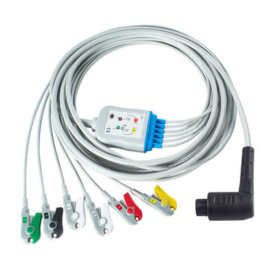 Corpuls 3 6Lead IEC Grabber Patient Cable with AHA/ IEC Lead Color Coding