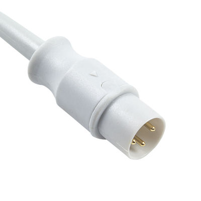 3.0M PVC Air Shield Temperature Adapter Cable to Dual Pin Connector Proximal with Rectangular Connector