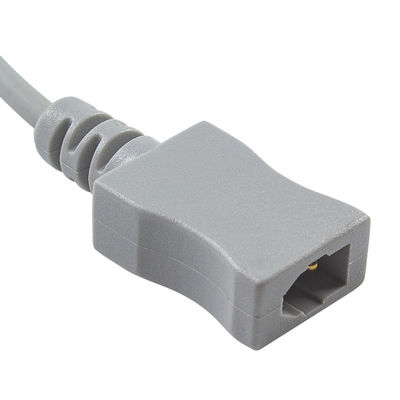 3.0M PVC Air Shield Temperature Adapter Cable to Dual Pin Connector Proximal with Rectangular Connector