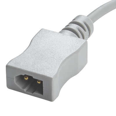 3.0M PVC Air Shield Temperature Adapter Cable to Dual Pin Connector Proximal with Rectangular Connector