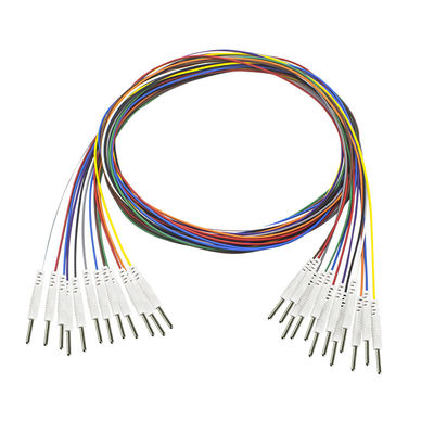 Din 2.0 plug to 2.0mm Pin EEG Electrodes Plated nickel EEG Leadwires electroencephalograph Electrode