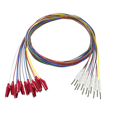 Din 2.0 plug Grabber with soft outer shell EEG electroencephalograph Electrodes Plated gold EEG EMG Leadwires Electrode