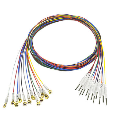 3.5 Mono Plug EEG Cup Type Gold Cap Electrodes EEG EMG Leadwires Electrode