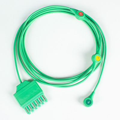 Reusable ECG Leadwires Drager Sie-mens Monolead 3Lead IEC Snap MS14555 ECG Leadwires