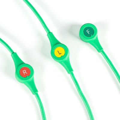 Reusable ECG Leadwires Drager Siemens Monolead 3Lead IEC Snap MS14555 ECG Leadwires