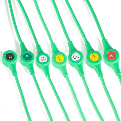 MS14682 ECG Cable Draeger ECG Single Pin Monolead 6Lead Leadwires IEC Snap