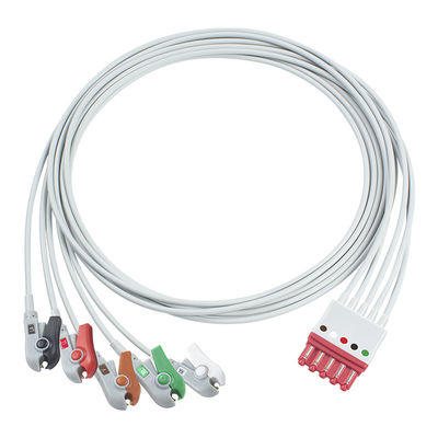 P-hilips M1978A M1976A 989803125881 ECG Leadwires 5 Lead Cable Lead wire IEC Clip MP 40 IntelliVue M1167A HeartStart MRx