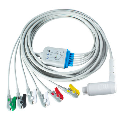Corpuls 3 6Lead IEC Grabber Patient Cable with AHA/ IEC Lead Color Coding