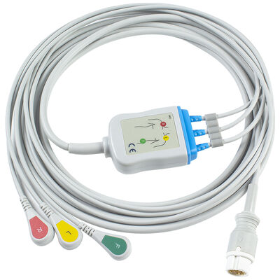 ECG Cable 5 Lead 12Pin M1975A for Adult Pediatric
