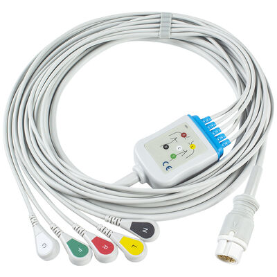ECG Cable 5 Lead 12Pin M1975A for Adult Pediatric