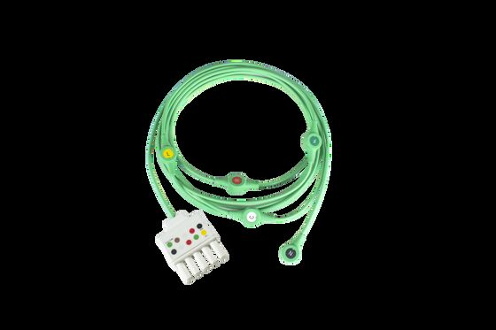 Siemen Draeger Monolead MS16160 MS16161 ECG EKG patient Cable and Leadwires 3  Lead wire Dual 5Pin