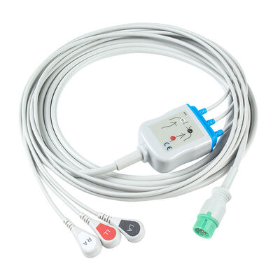 Yonker IE12 E12 E12S 9Pin Multi-Parameter Monitor ECG Cable 6Pin ECG Cables and Leadwires