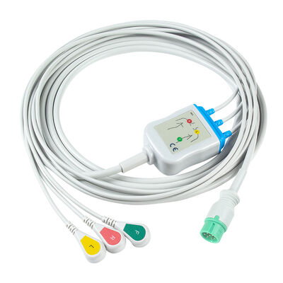 Yonker IE12 E12 E12S 9Pin Multi-Parameter Monitor ECG Cable 6Pin ECG Cables and Leadwires