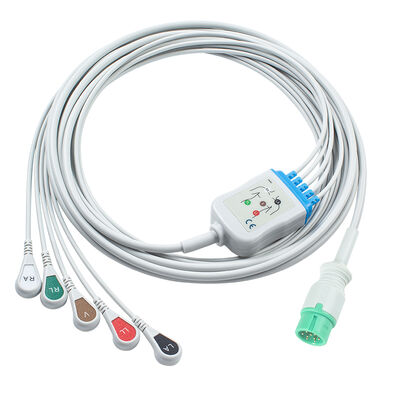 Yonker IE12 E12 E12S 9Pin Multi-Parameter Monitor ECG Cable 6Pin ECG Cables and Leadwires