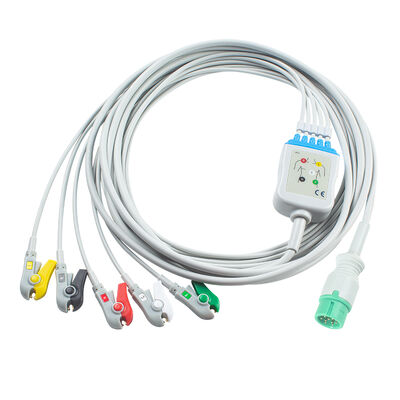 Yonker IE12 E12 E12S 9Pin Multi-Parameter Monitor ECG Cable 6Pin ECG Cables and Leadwires