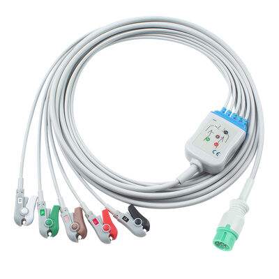 Yonker IE12 E12 E12S 9Pin Multi-Parameter Monitor ECG Cable 6Pin ECG Cables and Leadwires
