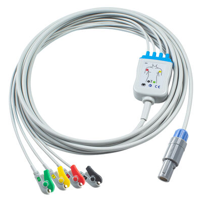 Petas 165R, 260R, 300, K-250, KMA160R 6Pin ECG Cable and leadwires