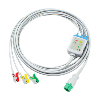 Yonker 12Pin E12 One direct ECG Cable ECG Cables and Leadwires 3Lead AHA IEC