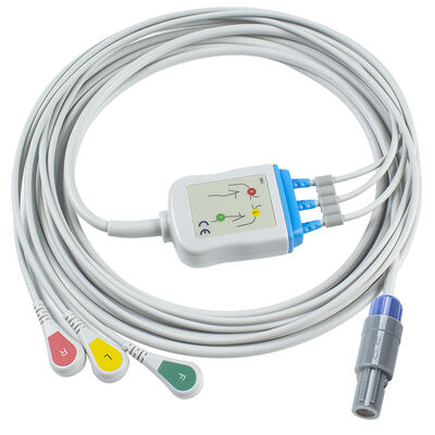 Samsung 7pin 3Lead one piece ECG Cable and leadwires