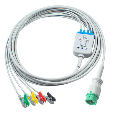 Zoncare PM7000D 3/4/5Lead ECG Cable and leadwires
