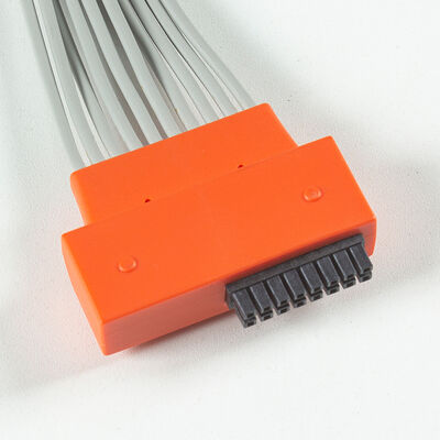 Compatible Cardioline TouchECG HD+ 10 Lead Holter ECG Cable with TPU Material and IEC Color Coding