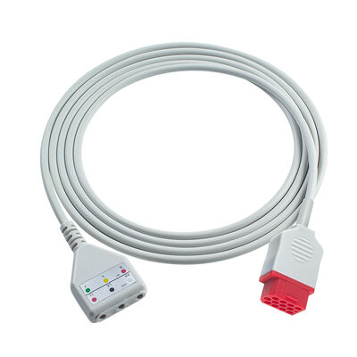 Biolight 12Pin 3 5Lead ECG Trunk Adapter Cable O-ximax Tech AnyView A2 A6 A4 A8 Q7 Q5 ECG Extension Cable Din Style