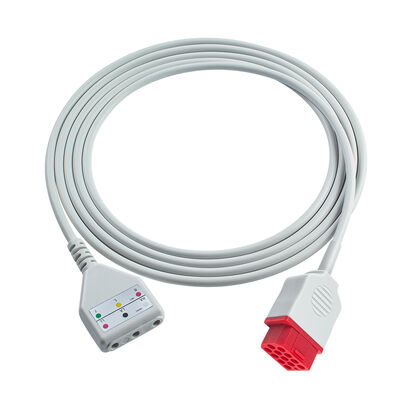 Biolight 12Pin 3 5Lead ECG Trunk Adapter Cable O-ximax Tech AnyView A2 A6 A4 A8 Q7 Q5 ECG Extension Cable Din Style