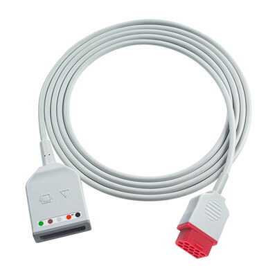 Bionet 12Pin BM3 BM5 3 5Lead ECG Trunk Adapter Cable Euro Style with Drager ECG Extension Cables