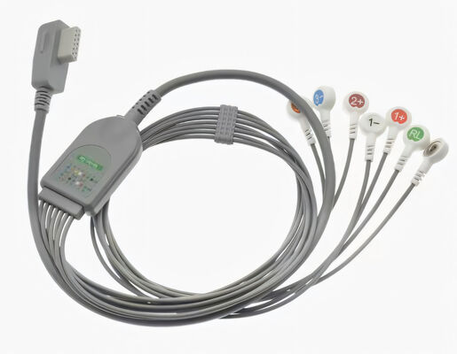 Compatible Beneware CT-08S CT-082 CT-083S CT-086S 13Pin 7Lead Holter ECG Cable EKG Holter Cables and Leadwires