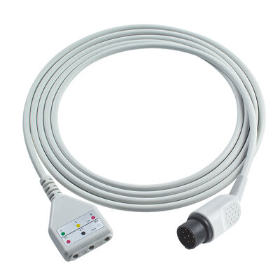 Nihon Kohden 8Pin 3 5 Lead ECG Trunk Adapter Cable TEC-7100K Din Style ECG Extension Cable