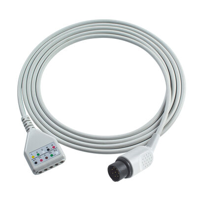 Nihon Kohden 8Pin 3 5 Lead ECG Trunk Adapter Cable TEC-7100K Din Style ECG Extension Cable
