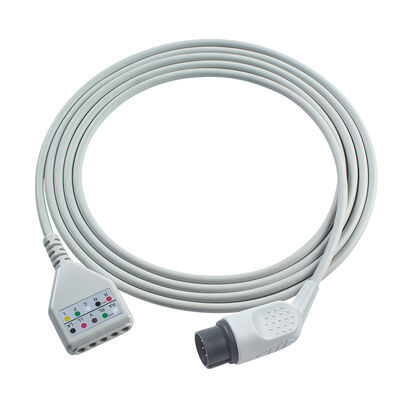 Nihon Kohden 8Pin 3 5 Lead ECG Trunk Adapter Cable TEC-7100K Din Style ECG Extension Cable