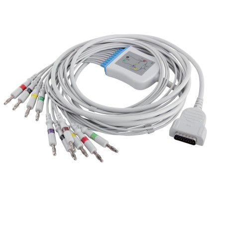 GE Marqutte EKG Cable And Leadwires IEC 4.0Banana Connector MAC500 MAC600 2104727-001
