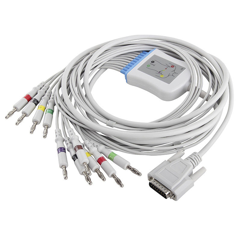 Edan EKG SE-3,SE-12 01.57.107048 Cable and Leadwires IEC 4.0Banana Connector