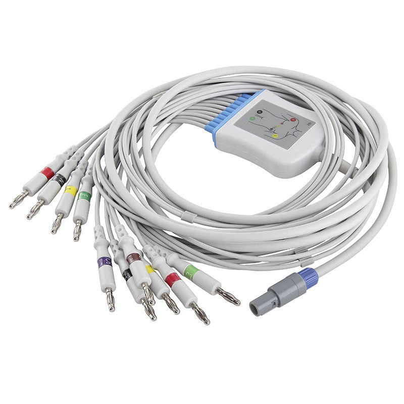 Welch Allyn SE-PRO-600 M2461A EKG Cable and Leadwires IEC 4.0Banana Connector