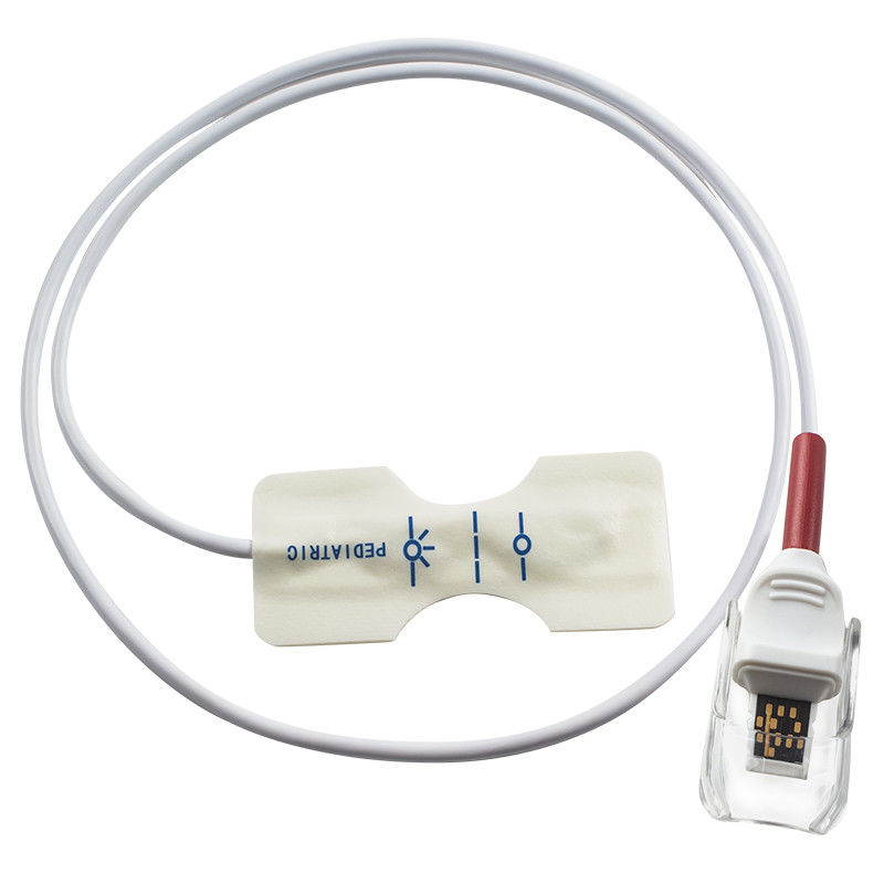 for M-asi-mo New 4476 4001 4075 RD SET Red Rainbow tech Disposable spo2 sensor Pediatric white Foam