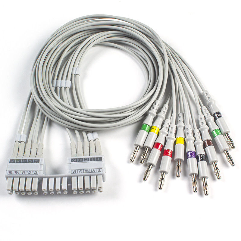 Mortara ECG Leadwires 9293-041-50, 9293-046-60 IEC 4.0 Banana EKG Leadwires