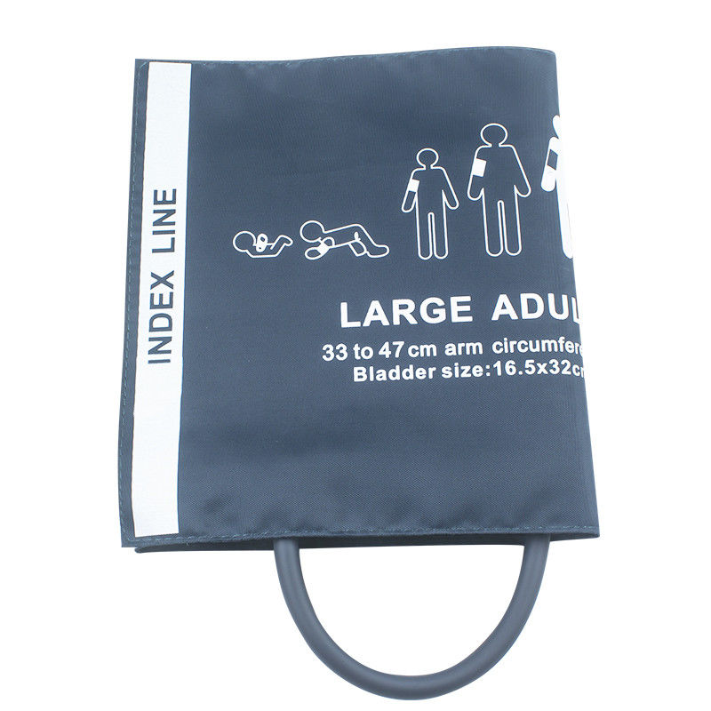 Adult NIBP Cuff Long Large Single Tube NIBP Cuff 33-47cm Nylon Cuff Reusable Blood Pressure Wrist Cuff
