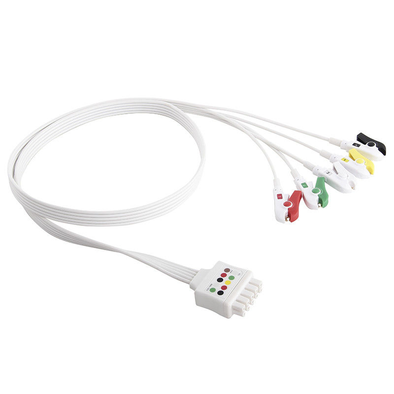 GE Multi-Link Disposable ECG Leadwires Set 5 Lead ECG Lead wire Grabber Clip DLP-05BD-40AM-0100