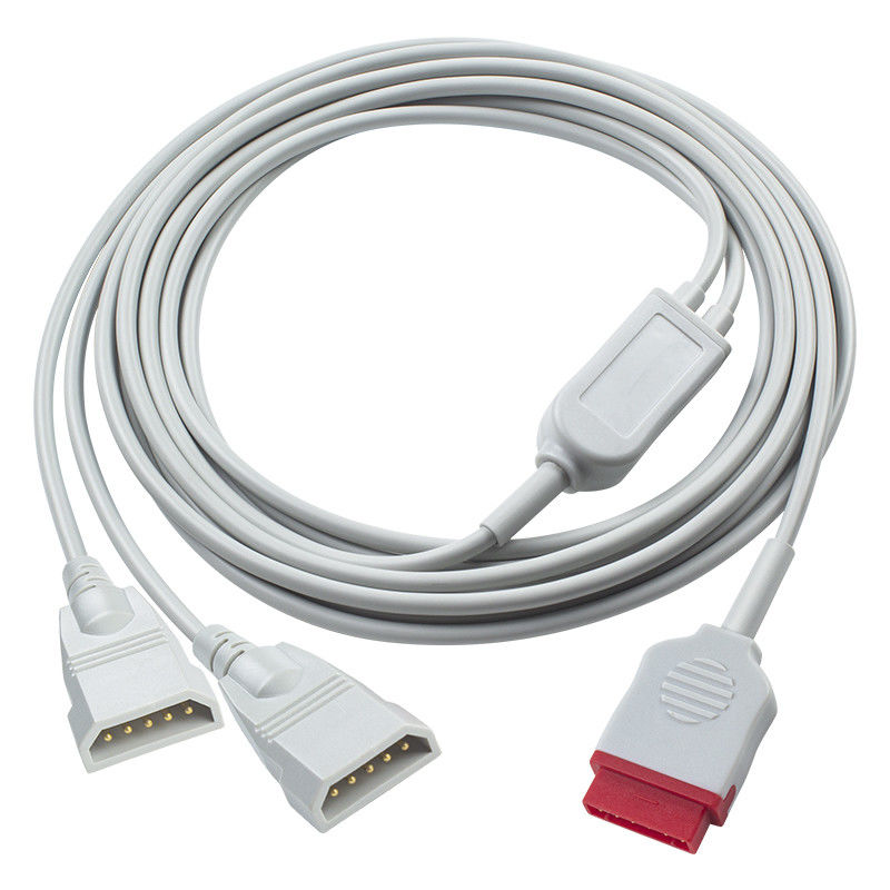 GE IBP Adapter Cable 2*Abbott 6pin IBP Extension Cable For Transducer / Patient Monitor
