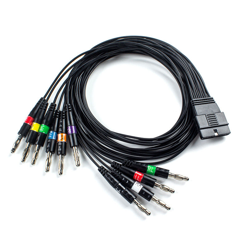10 Wire EKG Patient Cable Banana Plug AHA For FT-1 Code 2.400331 For S-Chiller