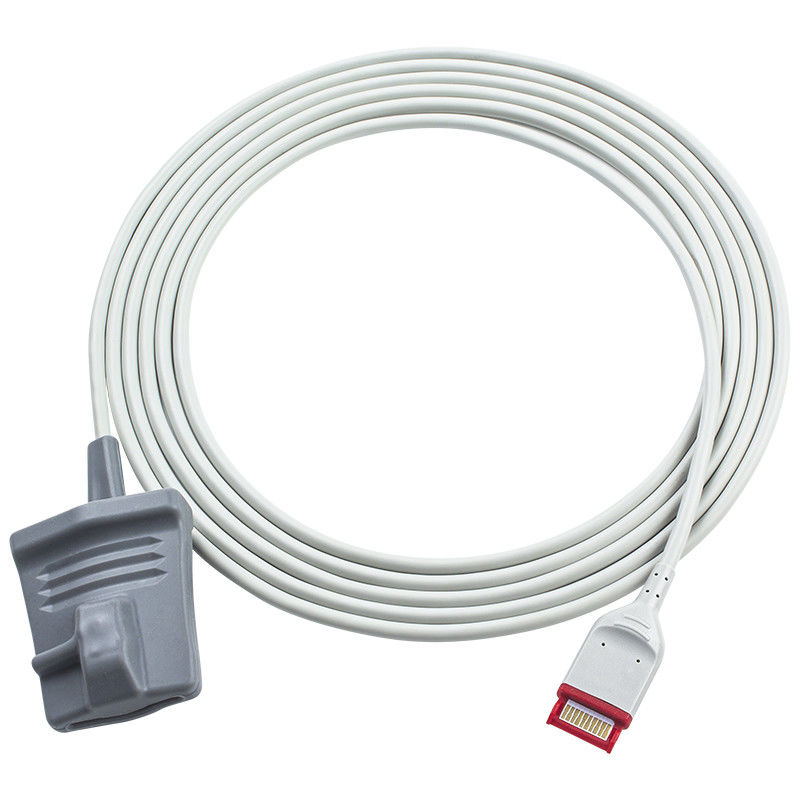 Compatible Rad-97 Reusable SpO2 Sensor Adult Soft Tip Cable For M-Asimo SpO2