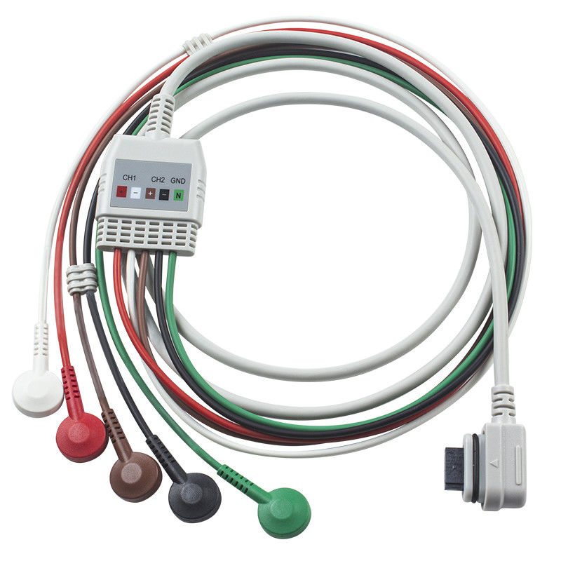 ECG Cable 5Lead Holter GE Seer ECG 2008594-001 Cable Compatible for GE SEER LIGHTR